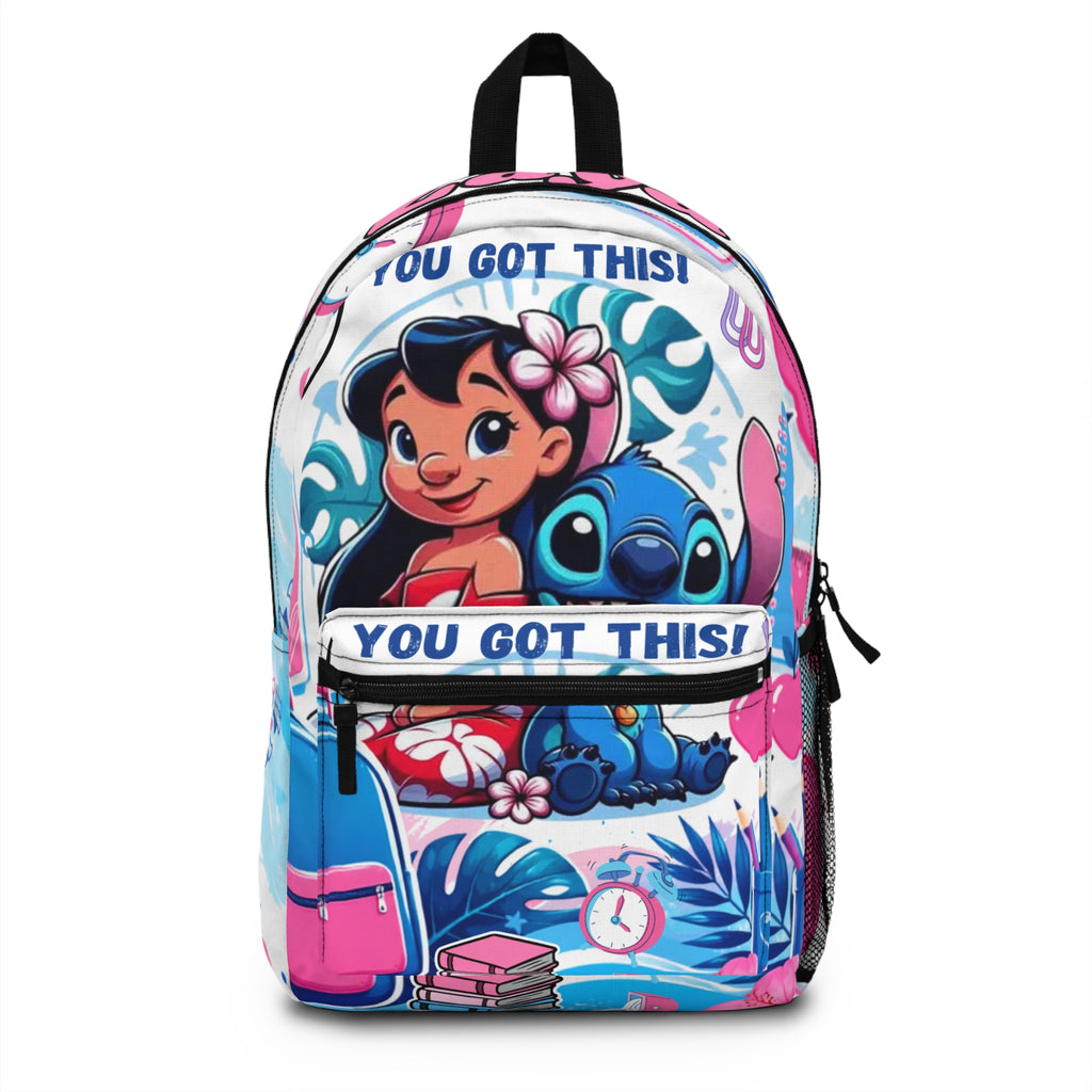 You Got This Lilo & Stitch Backpack — Motivational Kids School Bag