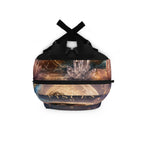 Pisces Zodiac Backpack — Spiritual Astrology Bag with "I Flow I Feel I Heal" Design